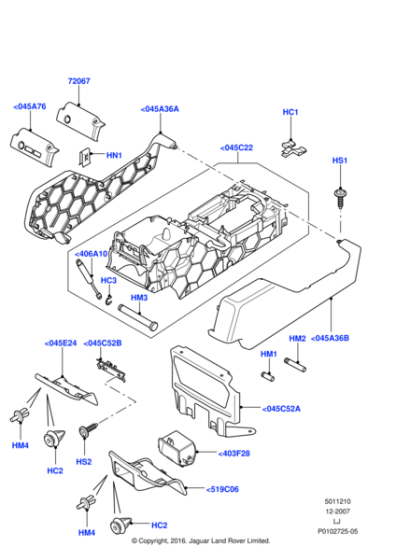 FHH500011LUP - Land Rover Trim - Back Panel