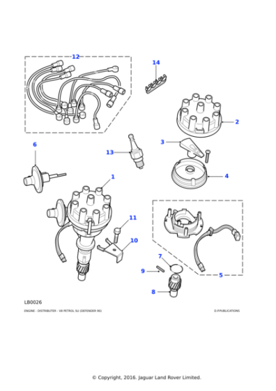 NGC500120 - Land Rover Lead-high tension ignition