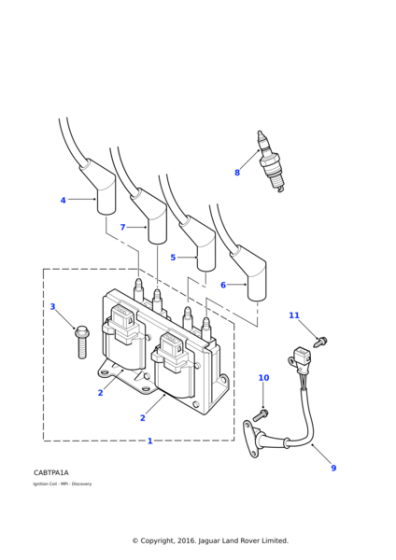 NGC500020 - Land Rover Lead-high tension ignition