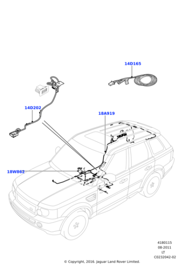 LR021744 - Land Rover Wiring