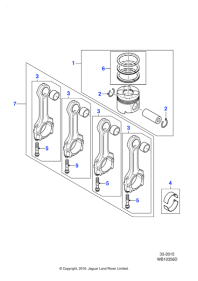 C2Z32560 - Jaguar Bearing - Connecting Rod