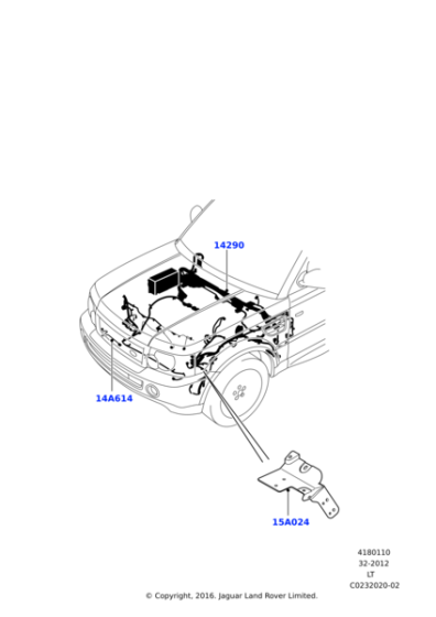 LR051988 - Land Rover Wire