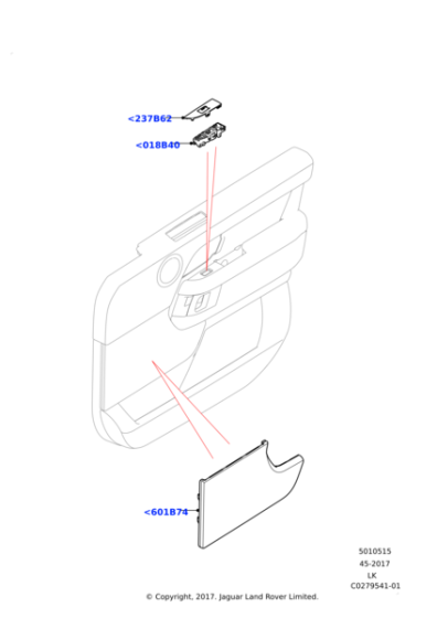 LR104058 - Land Rover Grille - Door Speaker