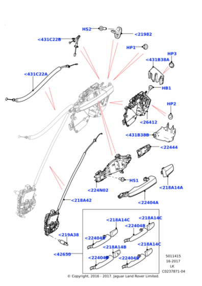 LR064861 - Land Rover Actuator