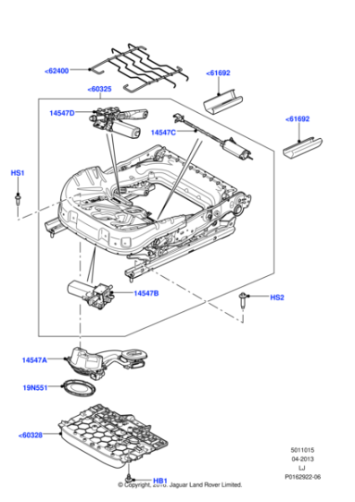 LR014543 - Land Rover Frame