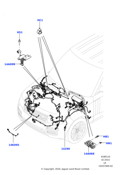 LR063081 - Land Rover Wire