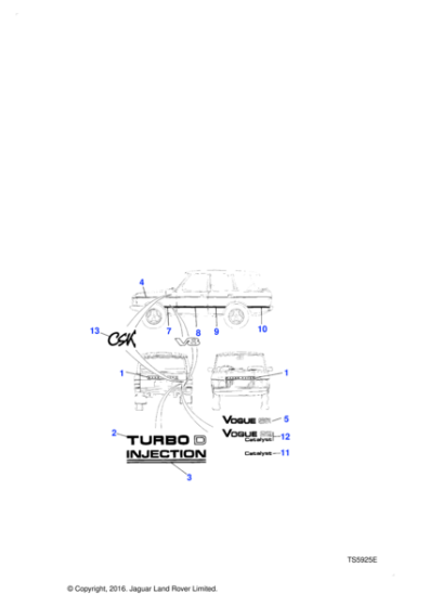 STC373 - Land Rover Decal-tailgate