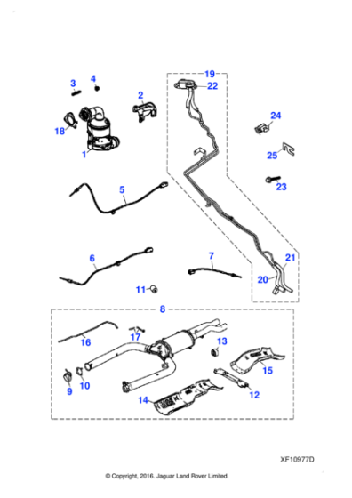 C2C37171E - Jaguar Front pipe and particulate filter