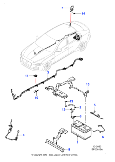 T4N32367 - Jaguar Alternator harness