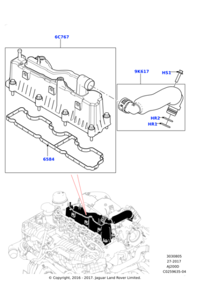 LR105417 - Land Rover O-Ring