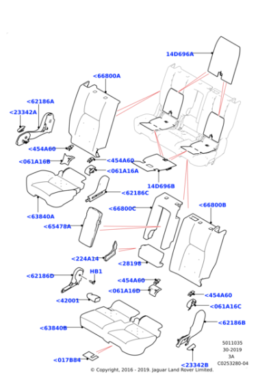 LR059202 - Land Rover BEZEL - ISOFIX