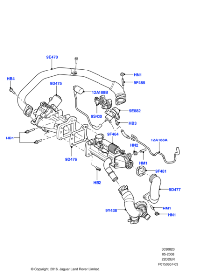 LR017782 - Land Rover Valve - Vacuum Control