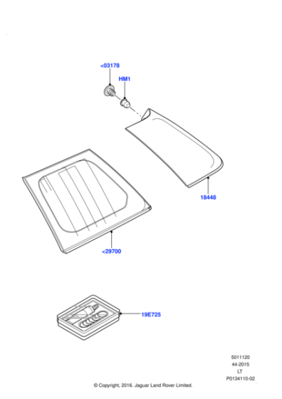 CPB500781 - Land Rover Glass - Quarter Window