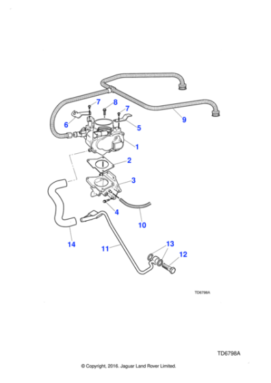 NCA3246AA - Jaguar Hose