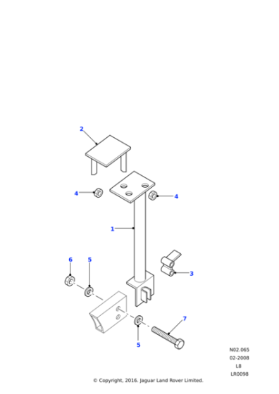 LR048397 - Land Rover Stud Plate