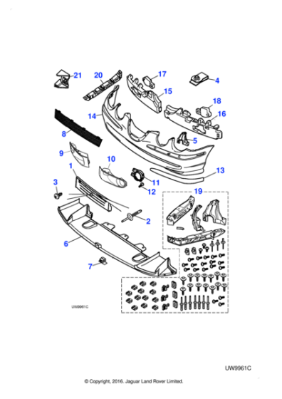 XR811451 - Jaguar Retaining clip