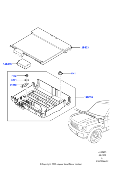 YYH000320 - Land Rover Nut