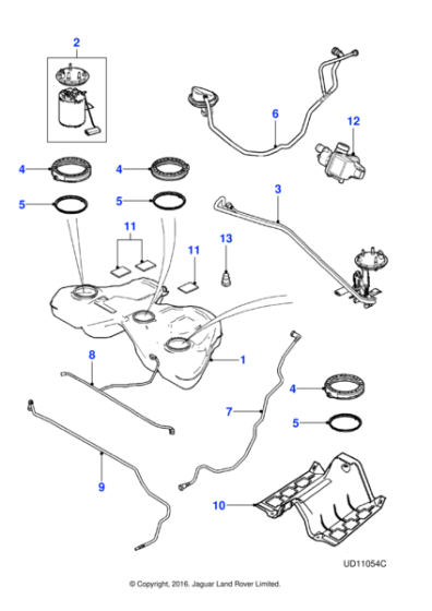 C2P3605 - Jaguar Fuel pump