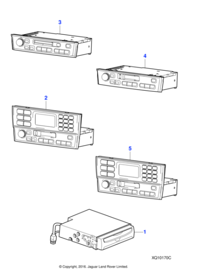 C2C34886 - Jaguar Radio/compact disc player