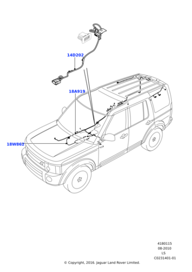 LR021297 - Land Rover Wiring