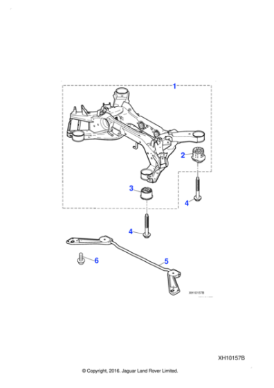 C2C34129 - Jaguar Suspension subframe