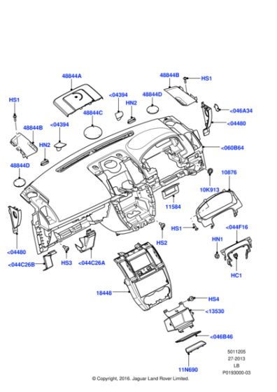 LR032997 - Land Rover Reinforcement - Instrument Panel