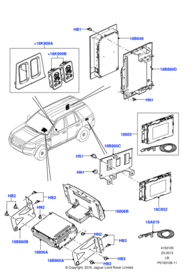 LR016908 - Land Rover Radio/Audio System