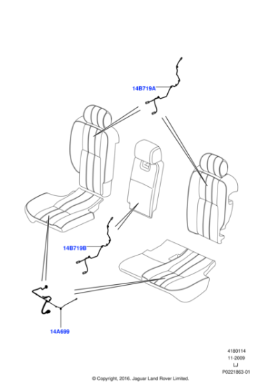 LR019357 - Land Rover Wire