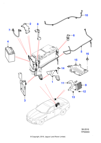 C2D19716 - Jaguar Support bracket