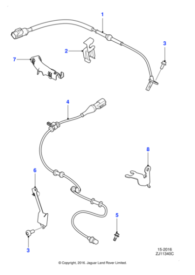 T2R16023 - Jaguar Sensor mounting bracket