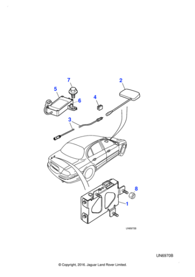 XR833898 - Jaguar Vehicle information and communication module