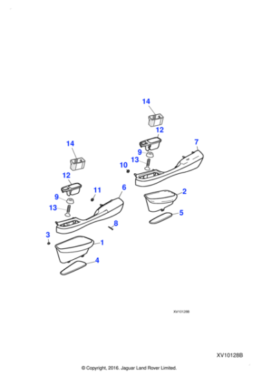 C2C26289SEL - Jaguar Door armrest