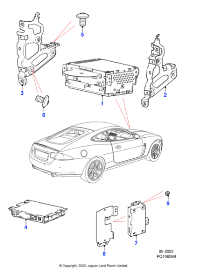 C2Z1486 - Jaguar Audio connectivity module