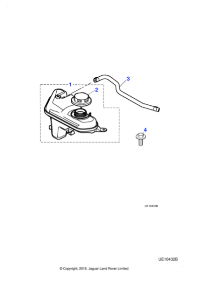 XR832983 - Jaguar Engine vent hose