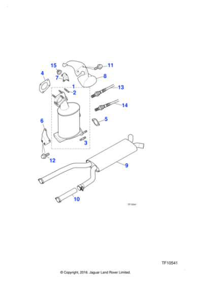 C2C25956 - Jaguar Heated oxygen sensor