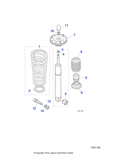 NJA3975AB - Jaguar Damper cover