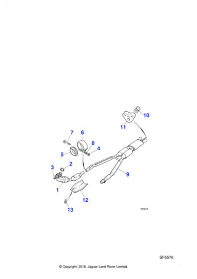 NNA6752AC - Jaguar Intermediate exhaust pipe