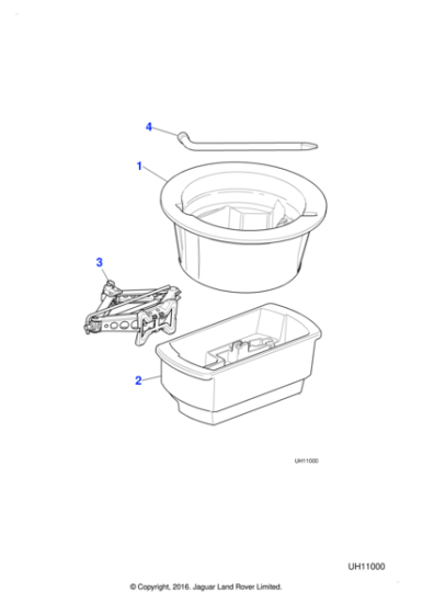 XR836076 - Jaguar Stowage tray