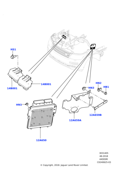 LR101434 - Land Rover Module-Engine Control