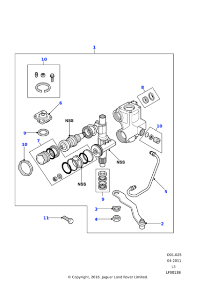 QAF000040 - Land Rover Box assembly-steering