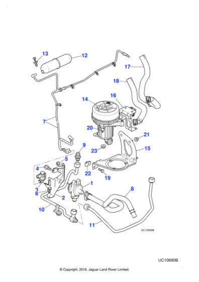 C2C33108 - Jaguar Hose