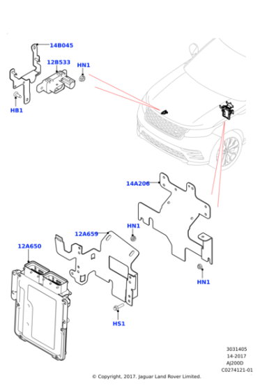 LR106372 - Land Rover Module-Engine Control