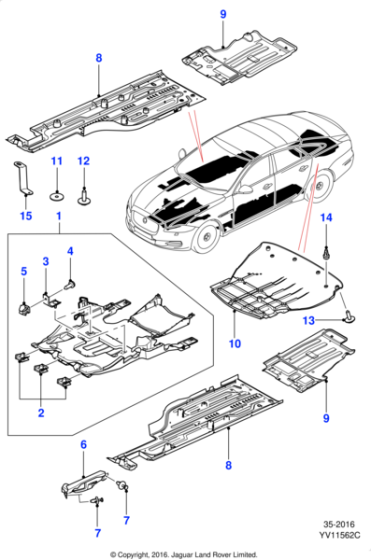 C2D41070 - Jaguar Undertray