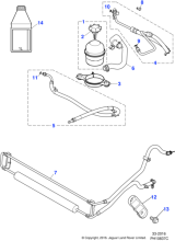 C2P4421 - Jaguar Power steering hose