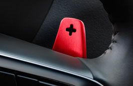 Red Aluminium Gearshift Paddles, Automatic only