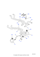 BTR1130 - Land Rover Hose-heater return coolant