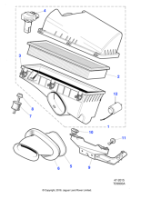 NJB3510AC - Jaguar Air intake tube