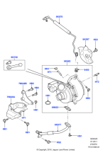 LR004696 - Land Rover Hose - Oil Return