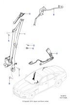 C2D30951LMK - Jaguar Seatbelt