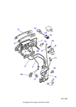 XR830062 - Jaguar Door latch